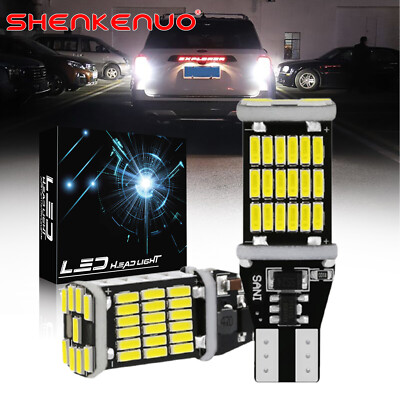 LED Reverse Back Up Light Bulb 921 912 W16W T15 906 916 Super Bright White 6000K