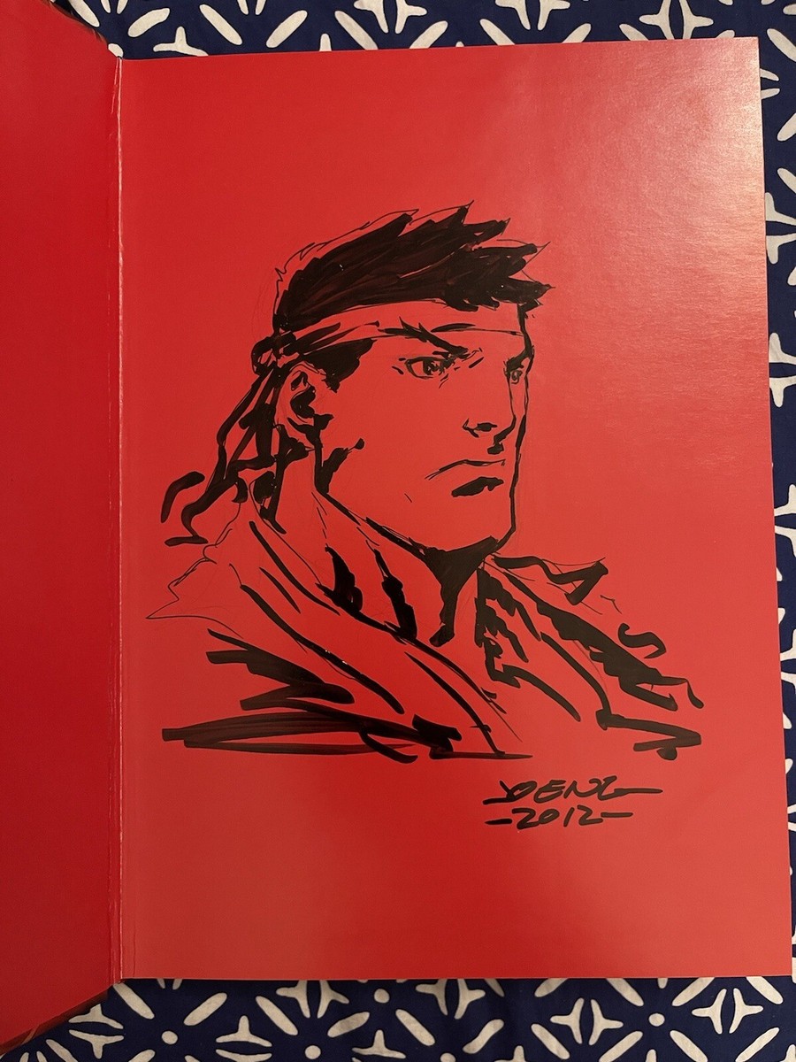 Udon Marvel vs Capcom Official Complete Works Hardcover Art book signed sketched Udon Marvel vs Capcom Official Complete Works Hardcover Art book signed sketched
