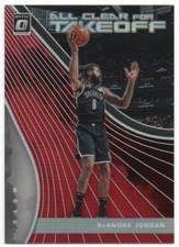 2019-20 Donruss Optic All Clear for Takeoff Red 13 DeAndre Jordan 89/99 Nets