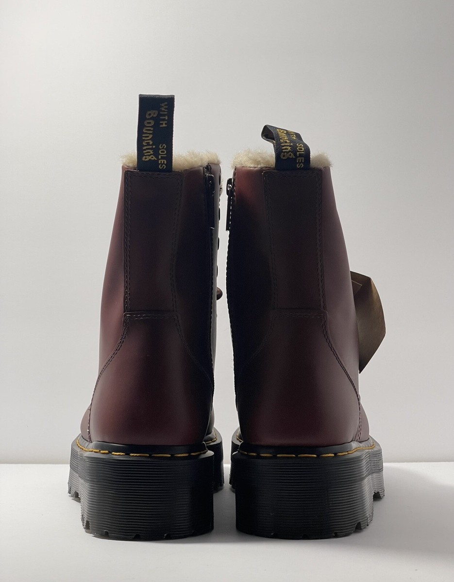 Dr Doc Martens Mens Size 13 JADON FL Leather Faux Fur Lined  display picture 1