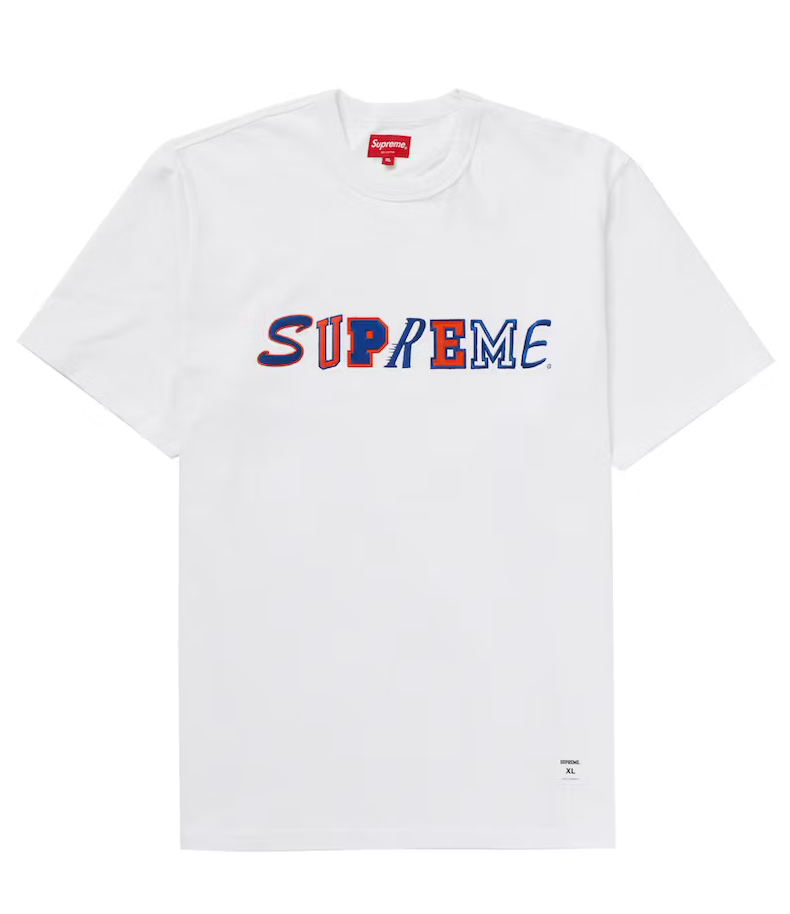 Supreme Collage Logo S/S Top White (FW20KN76) Size Large | eBay