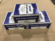 Lot Of 12,000+ NOS Duo-Fast 6620-C 5/8” Staples Galvanized #12D135PR5
