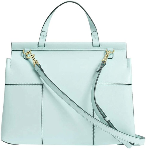 Tory Burch Borsa a tracolla donna 66285 Block-T manico superiore, blu luna 8260-7-FBM - Foto 2 di 2