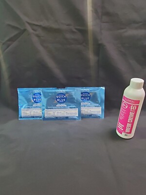 L'Oreal Quick Blue Powder Bleach Extra Strength 1 oz (3 Pack) w 40 Volume 8 oz