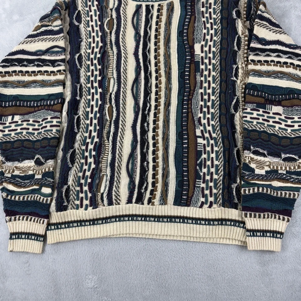 COOGI Australia Knit Vintage Multicolor Sweater Wool Men’s Size S - Image 3 of 4