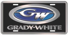 GRADY WHITE LOGO LICENSE PLATE 