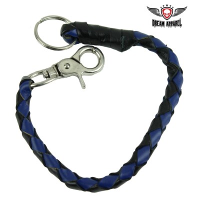 14'' Blue and Black Get Back Whip Key Chain - free shipping