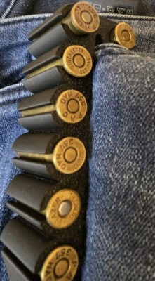  Ammo Clip For 357 Or 38 Special Ammo Holds 12 Total Made In Black PLA 3D Print
