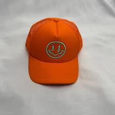 Happy face ballcap orange mammoth cap company