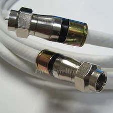 MADE IN USA RG-11 Coaxial Cable 3Ghz PLENUM 14AWG 75 OHM BELDEN PPC CONNECTORS