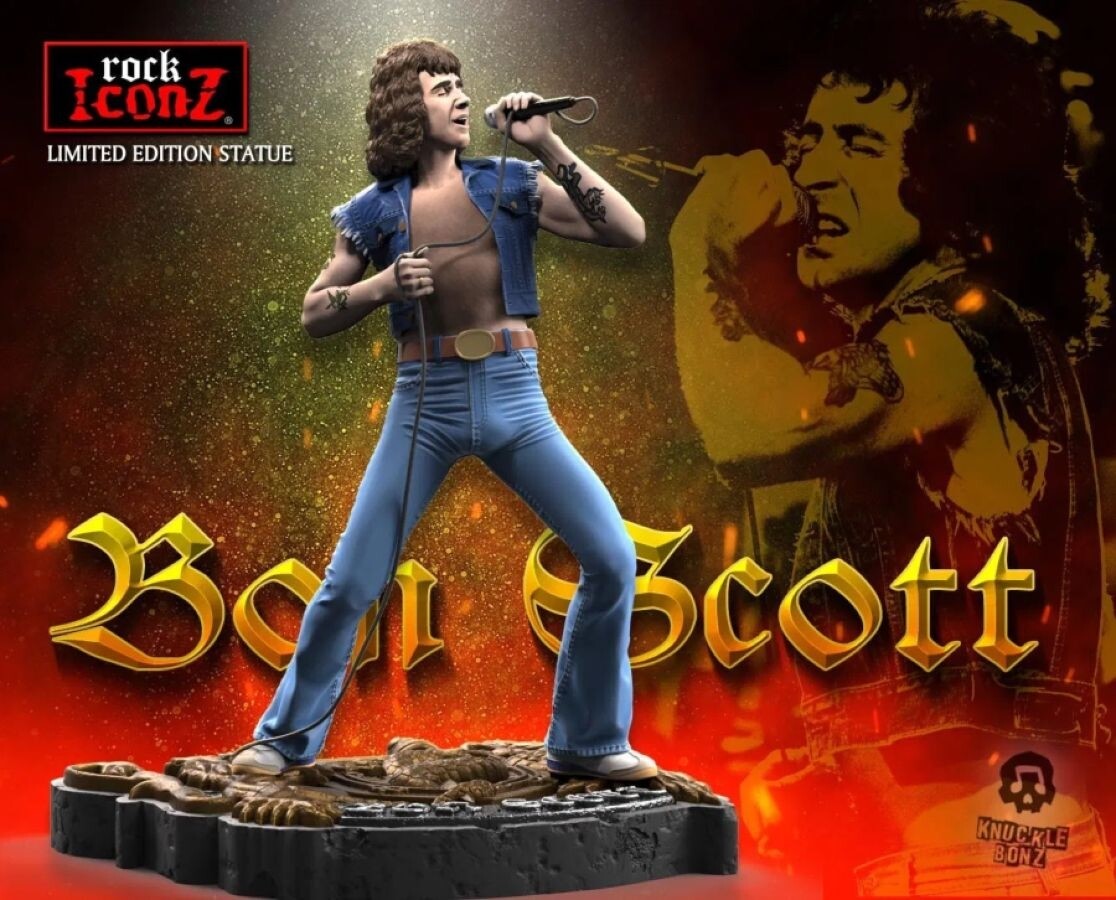 AC/DC Bon Scott Rock Iconz 1/9th Scale Statue OE | eBay