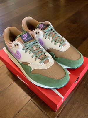 スニーカー AIR MAX1 2021 Nike Air Max 1 NH “Treeline” Light Bordeaux/Green/Brown/Tan