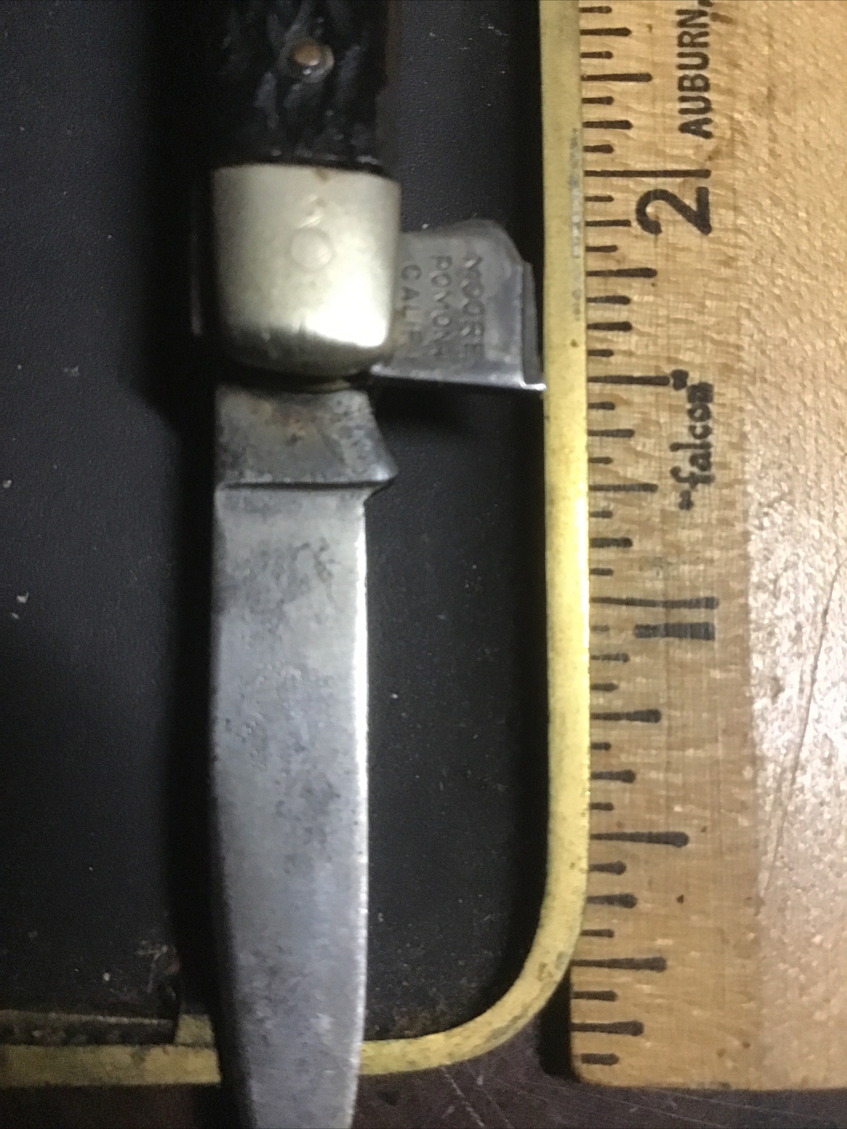 moore maker pocket knives Pomona Calif One Blade =Broke Other 2