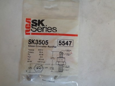 NEW RCA SK3505 SILICON CONTROLLED RECTIFIER