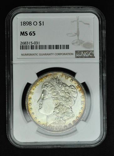 1898 O - Morgan Dollar - NGC MS65