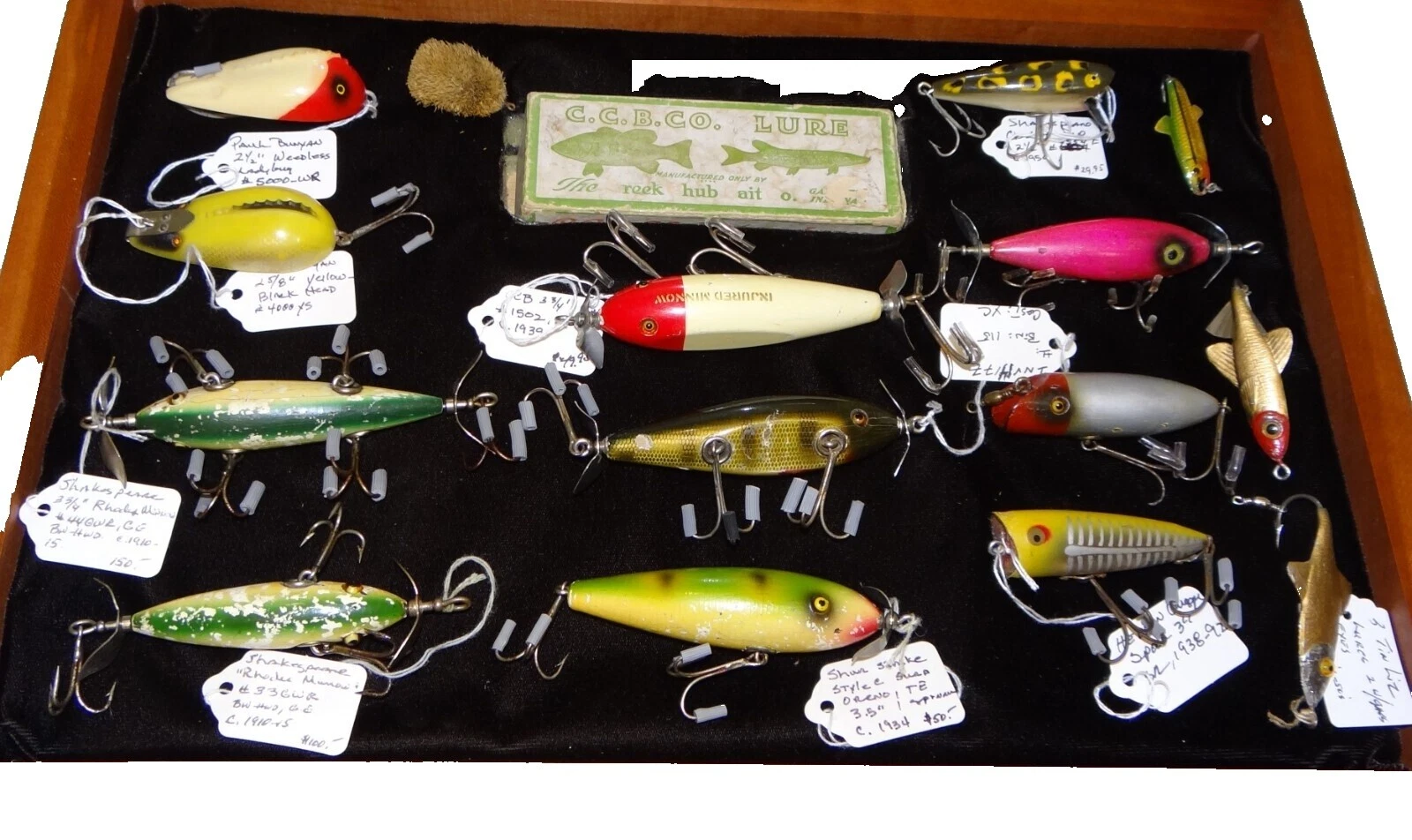 Todo Agua Dulce señuelos de pesca crankbait vintage colección de plástico