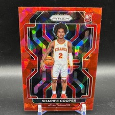 SHARIFE COOPER ROOKIE RED ICE 2021-22 PANINI PRIZM #280 ATLANTA HAWKS