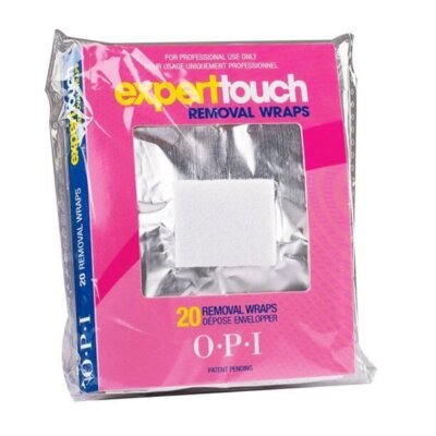 Opi Expert Touch Gel Nail Polish Remover Foil Wraps 20 Pcs