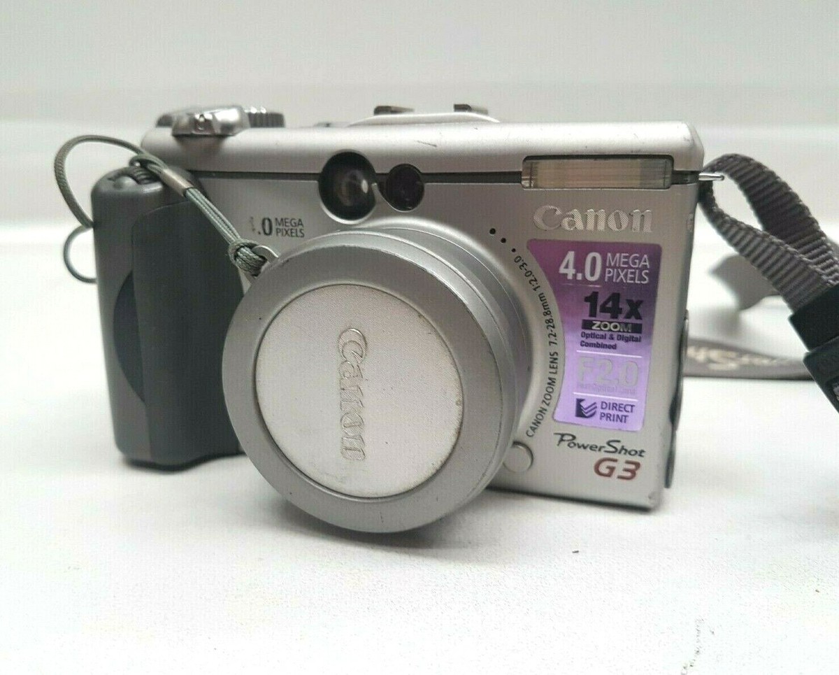 CANON POWERSHOT G3 DIGITAL CAMERA LENS 4MP 14X ZOOM PC1032 RETRO