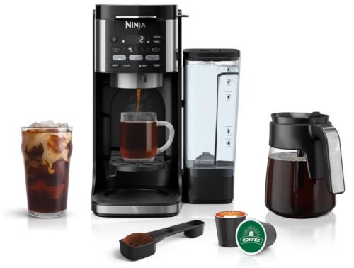 NEW Ninja CFP101 DualBrew Hot & Iced Coffee Maker K-Cup/12 Cup Carafe