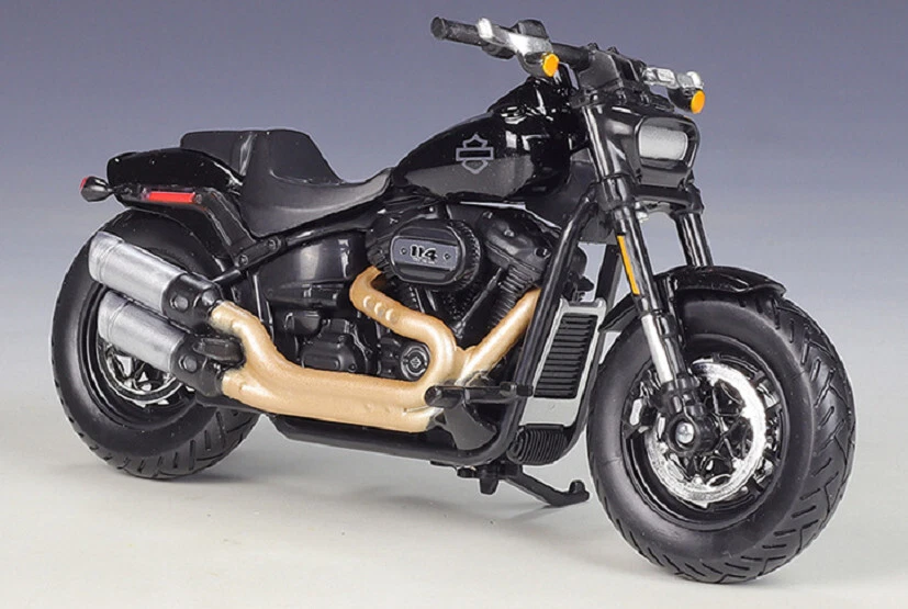 Maisto 1:18 Harley Davidson 2022 Fat Bob 114 мотоцикл новый в коробке - Изображение 4 из 4