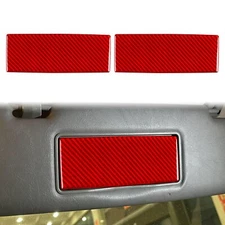Sun Visor Cosmetic Mirror Trim For Benz G-Class W463 G55 04-12 Red Carbon Fiber