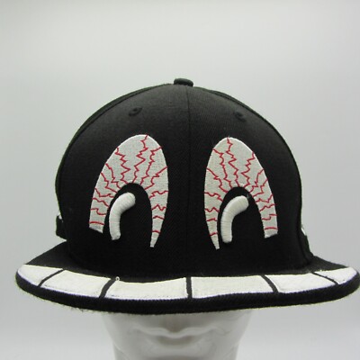 DGK Dirty Ghetto Kids Embroidered Eyes Ball Cap Black Hat 59Fifty