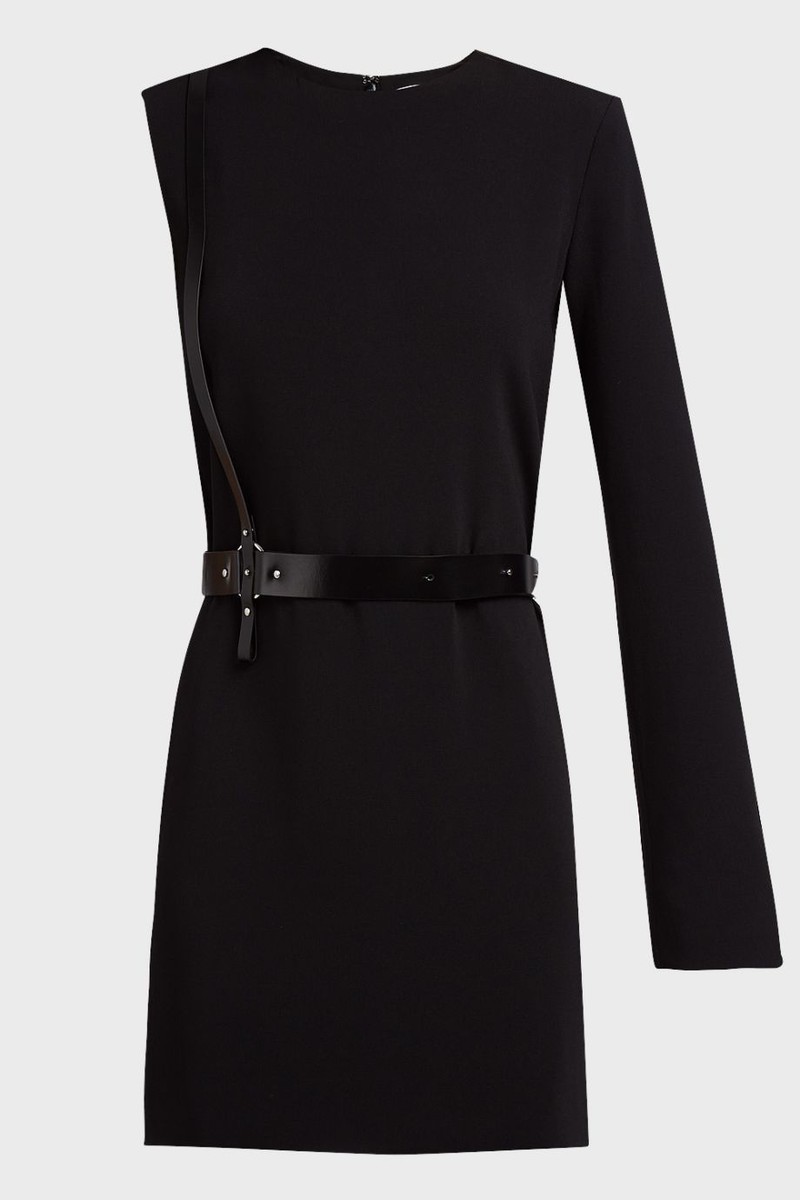 $598 HELMUT LANG HARNESS LEATHER BELT DRESS SIZE 2 | eBay