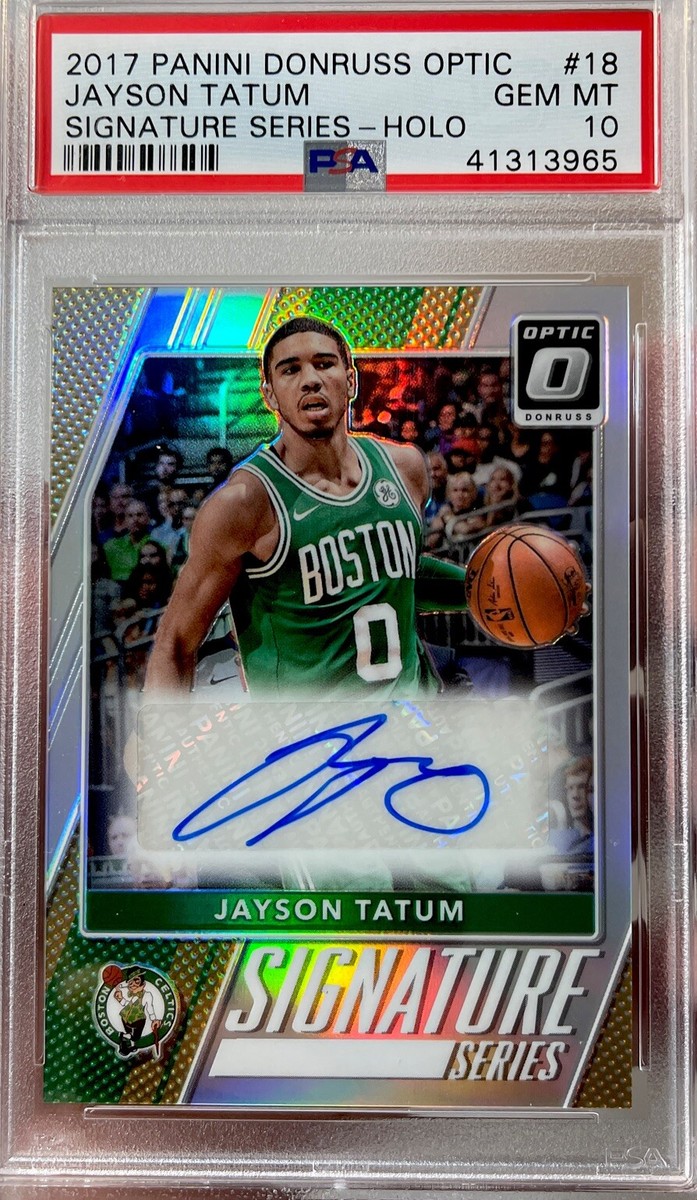Panini Optic Jayson Tatum テイタム RC ホロカード Jayson Tatum 17/18 Panini Donruss Optic Rookie PSA 9 Mint | eBay