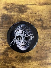 GERRY CHEEVERS AUTOGRAPH SIGNED MASK PUCK BOSTON BRUINS