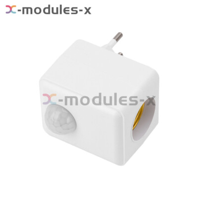 Infrared Wall Plug-in Human Motion Sensing E27 Socket Light Bulb Holder EU/US