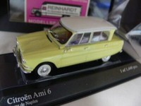 1/43 Minichamps Citroen Ami 6 Jaune De Naples Gelb