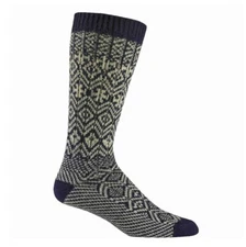 Wigwam F5320 Classics Rorvik Women's Casual Navy Crew Socks