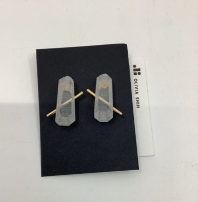 Olivia Shih Vintage Estate art pierced earrings