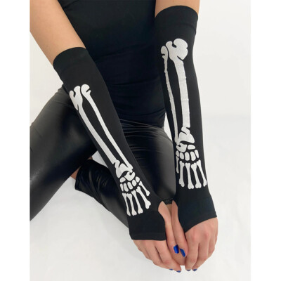 Pamela Mann Handschuhe - Skeleton Bone Knochen Goth Gothic Alternative
