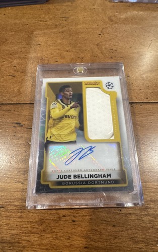 2022-23 Topps Merlin UEFA Jude Bellingham Merlin's Match Ball Signatures Auto