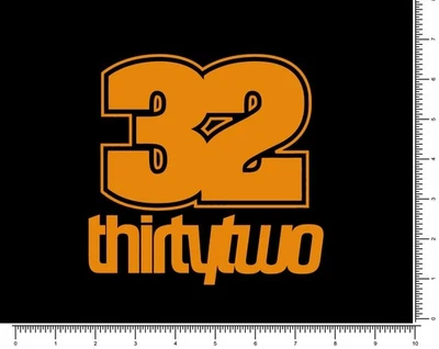 THIRTYTWO 32 Thirty Two Snowboard Boots Ski Outdoor Die Cut Sticker Decal XL Size