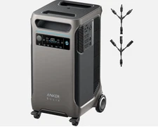 Anker SOLIX F3800 Portable Power Station 3840Wh LiFePO4 Solar Generator 6000W.