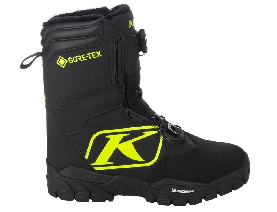 Men's Klim Hi Vis Force GTX BOA Snowmobile Boots 10 11 12 13 3452-000-XXX-004 - Image 3 of 4