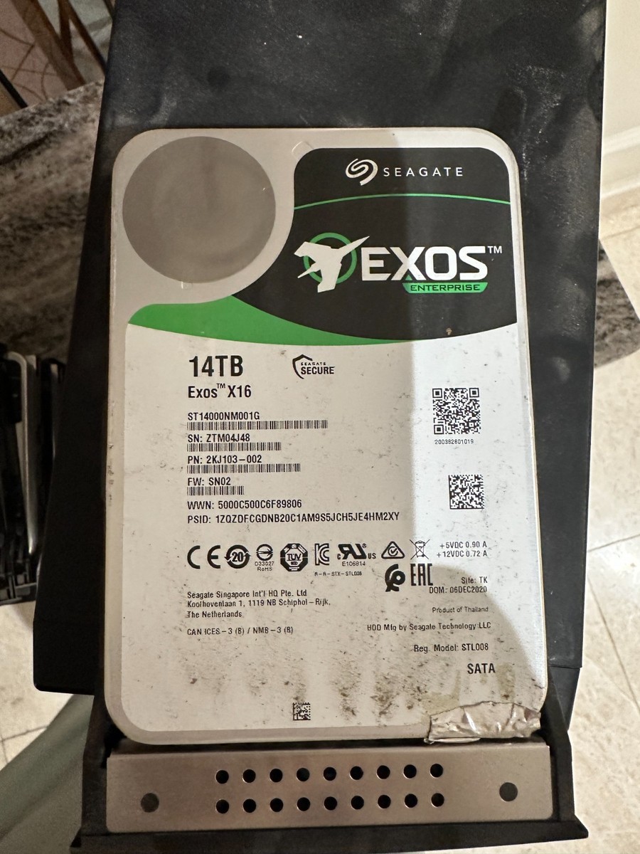 Seagate Exos X16 14TB, SATA, 3.5'' Internal Hard Drive