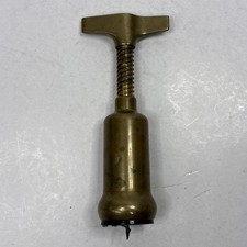 Antico Cavatappi Corkscrew Korkenzieher Tire-Bouchon In Ottone Raro #2