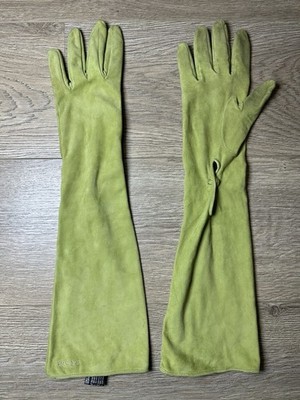 PRADA ロンググローブ PRADA Long Green Suede Long Gloves Sz. 7,5 | eBay