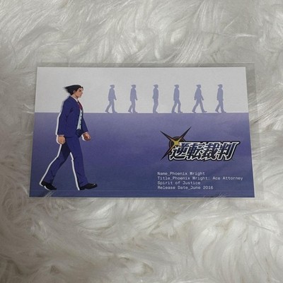 Capcom Exhibition Ace Phoenix Wright Postcard Unopened Collectible This title