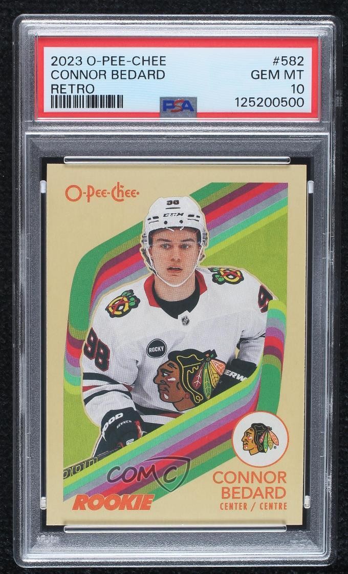 2023-24 O-Pee-Chee Marquee Rookie Retro Connor Bedard #582 PSA 10 GEM MT 1mc1