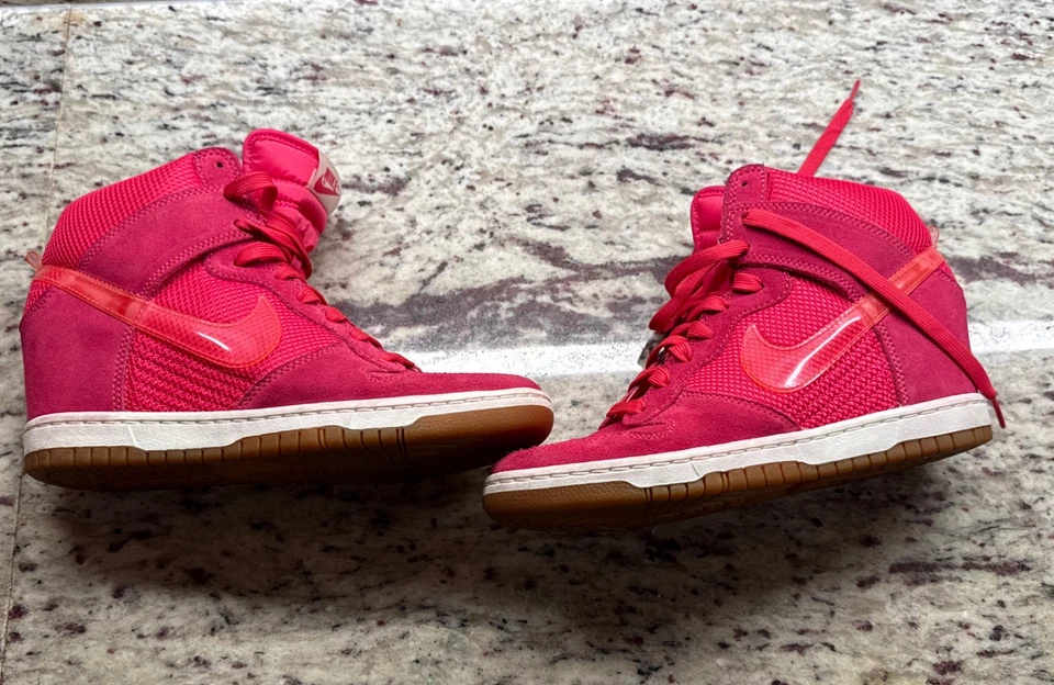 NIKE 2012 DUNK SKY HI HIDDEN WEDGE 579763 600 PINK 9 FORCE AIR MAX 1 180 PRESTO - Image 4 of 4