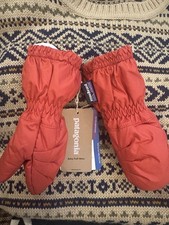 Patagonia Baby Puff Mittens New With Tags They Are An Orange/redish Color 