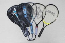 Lot of 3 Racquetball Racquets  2 Cases