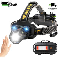 Stirnlampe LED Wiederaufladbar IPX4 Wasserdicht 9 Modi FüR Outdoor Camping
