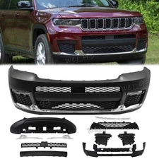 New Front Bumper Assembly Set Fits 2021 2022 2023 Jeep Grand Cherokee L