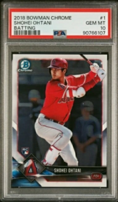 SHOHEI OHTANI 2018 BOWMAN CHROME ROOKIE PSA 10 GEM MINT 💎
